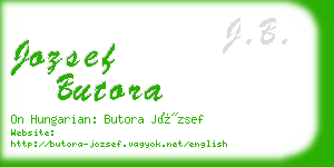 jozsef butora business card